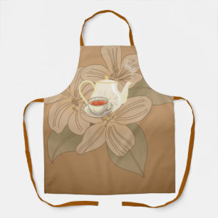 Tablier Feuilles de thé et de thé