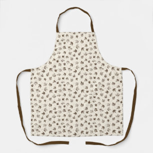 Tablier Feuilles d'érable d'automne à la crème - motif san