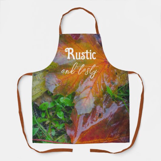 Tablier Feuilles d'érable rouge (Recto)