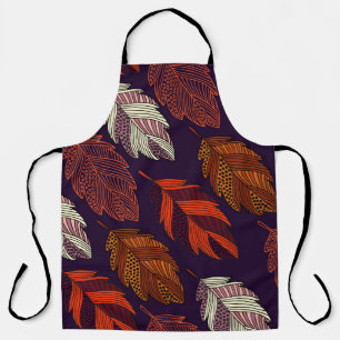 Tablier Feuilles diagonaux : Motif Vintage à main