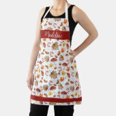 Tablier Feuilles et champignons confortables Personnalisé (Insitu)
