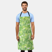 Tablier Feuilles exotiques : Aquarelle transparente (Porté)