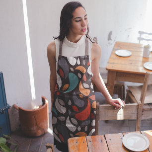 Tablier Feuilles géométriques