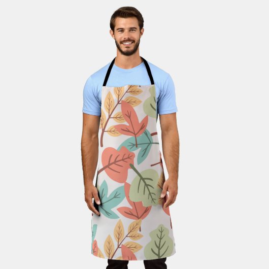 Tablier Feuilles multicolores (Porté)