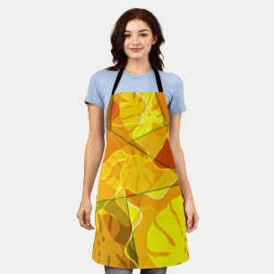 TABLIER FEUILLES TROPICALES ABSTRAITES