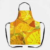 TABLIER FEUILLES TROPICALES ABSTRAITES (Recto)