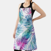 Tablier Feuilles tropicaux de palmiers, aquarelle motifs f (Insitu)