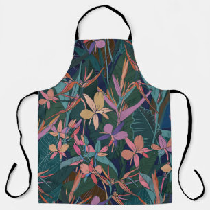 Tablier Feuilles tropicaux, fleurs : vintages.