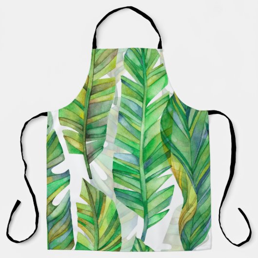 Tablier Feuilles tropicaux : Motif imperméable (Recto)