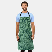 Tablier Feuilles tropicaux. Texture transparente avec feui (Porté)