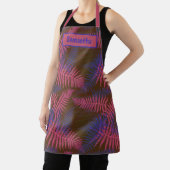 Tablier Feuilles tropicaux violet bleu (Insitu)