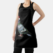 Tablier Feux de Noël Pigeon portant Noël Chapeau de Noël C (Insitu)