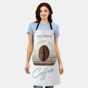 Tablier Fèves De Café Pour Espresso Et Retro Barista