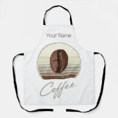 Tablier Fèves De Café Pour Espresso Et Retro Barista (Recto)