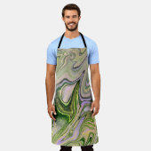 Tablier Fidèlement VOS 1 Gratuit Forme Vert Abstrait Apron (Porté)