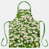 Tablier Field Of Daisy Flowers beau et drôle (Recto)