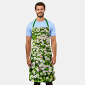 Tablier Field Of Daisy Flowers beau et drôle (Porté)