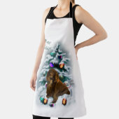 Tablier Field Spaniel Christmas (Insitu)