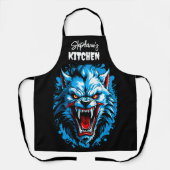 Tablier Fierce Blue Werewolf (Recto)