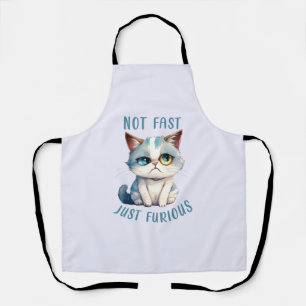 Tablier Fiery Feline Spirit - Sassy Angry Cat Design