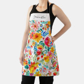 Tablier Fiesta Floral Nom Mexicain Tout-En-Plan (Insitu)