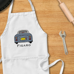 Tablier Figarations Jolies Lapis Gris Figaro Garage Apron
