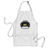 Tablier Figarines Nom Black Figaro Voiture Garage Apron (Devant)