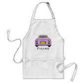 Tablier Figaro rose Figaro Nom de la voiture Garage Apron (Devant)