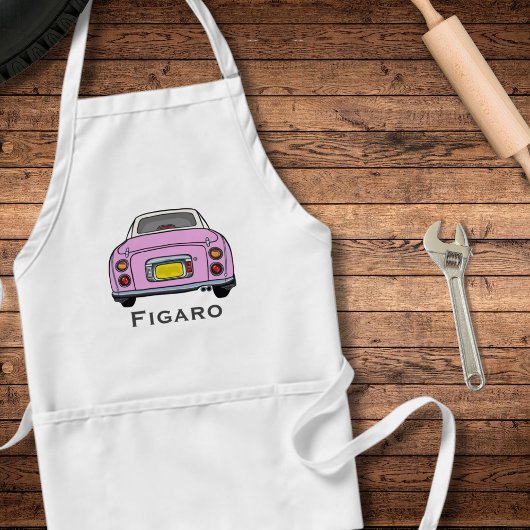 Tablier Figaro rose Figaro Nom de la voiture Garage Apron