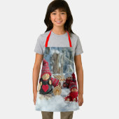 Tablier Figurines de Noël en bois (Insitu)