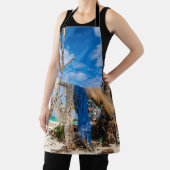 Tablier Filets de pêche séchant sur la plage (Insitu)