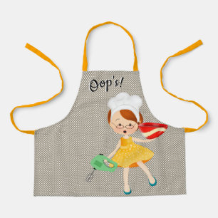 Tablier Fille aux cheveux rouges Apron