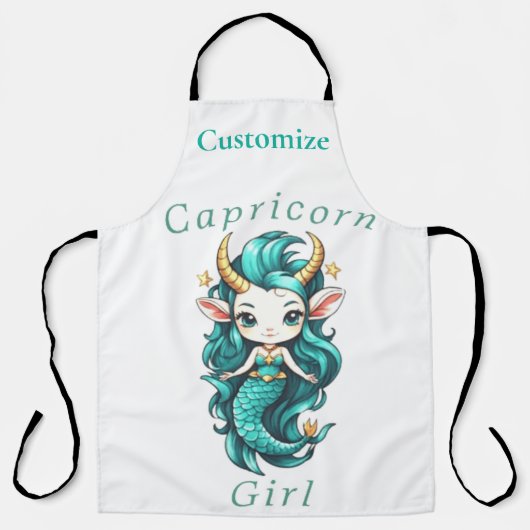 Tablier Fille Capricorne Sirène Thunder_Cove (Recto)