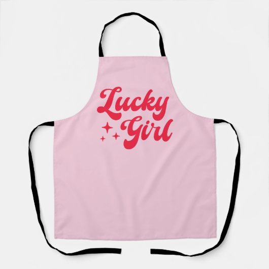 Tablier Fille chanceuse (Recto)