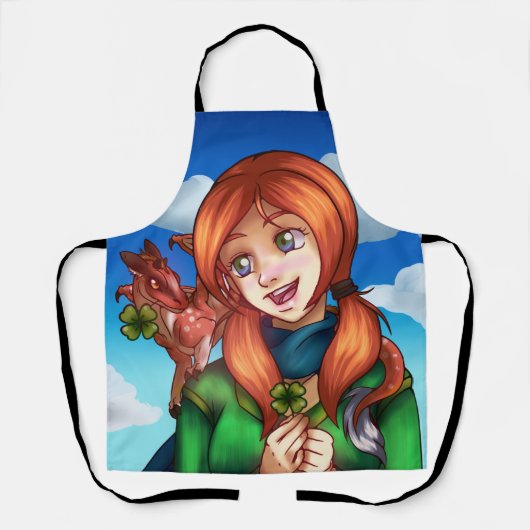 Tablier Fille chanceuse (Recto)