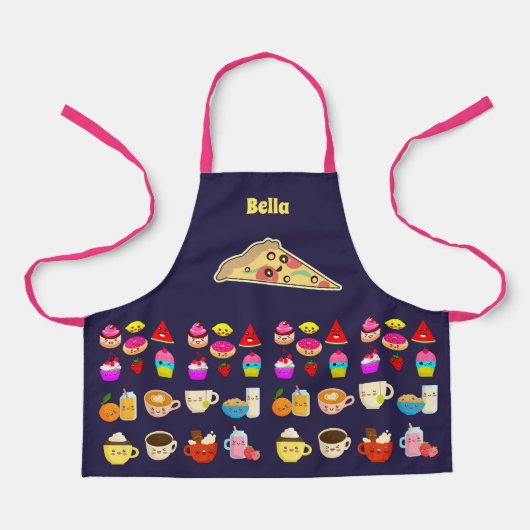 Tablier Fille Cuisine Baking Fooh Noël Anniversaire (Recto)