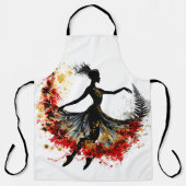 Tablier fille danse fleurs impulsion inspiration printemps (Recto)