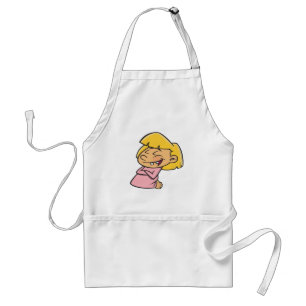 Tablier Fille de dessin animé heureuse qui rit