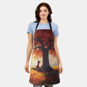 Tablier Fille de prière d'arbre d'automne (Porté)