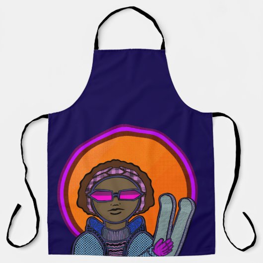 Tablier Fille de ski (Recto)