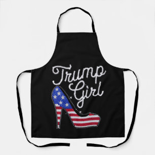 Tablier Fille de Trump Talon Haut Drapeau Américain Bling 