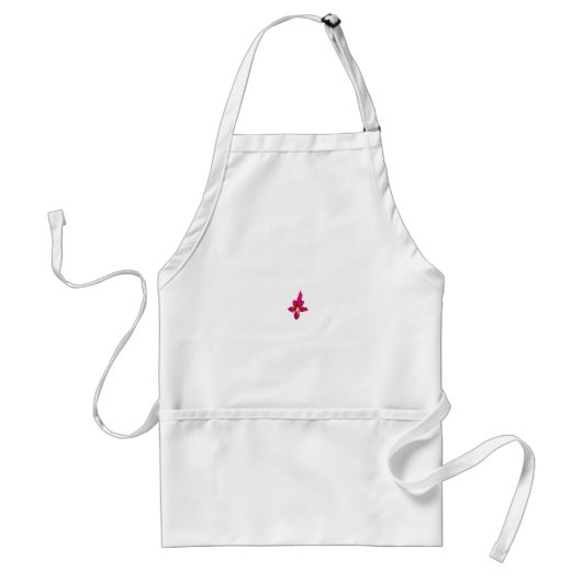 Tablier Fille Design, Or Léger, Rouge Purplish (Devant)