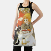 Tablier Fille et chat, Alexandre Steinlen (Insitu)