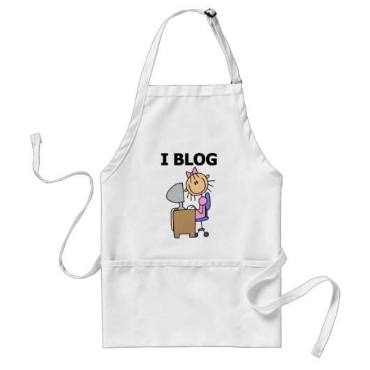 Tablier Fille je blogue (Devant)