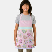 Tablier Fille mère Coeur personnalisé Cookies Pastel Apron (Insitu)