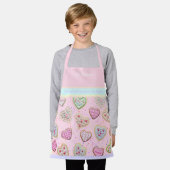 Tablier Fille mère Coeur personnalisé Cookies Pastel Apron (Porté)