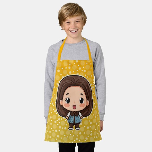 tablier fille mignonne (Porté)