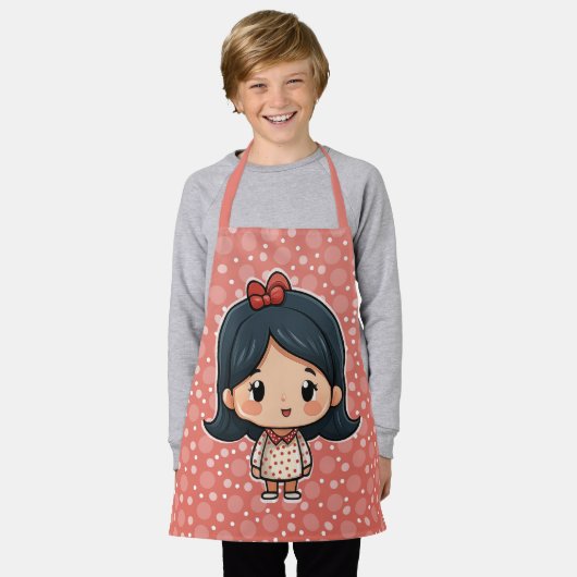 tablier fille mignonne (Porté)