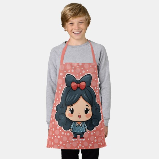 tablier fille mignonne (Porté)