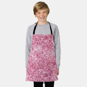 Tablier Fille Parties scintillant rose Confetti (Porté)